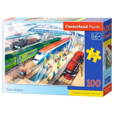 Puzzle 100 el. Train Station Castorland