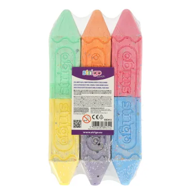 Strigo Kreda chodnikowa Jumbo dwukolorwa 6 szt.