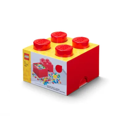 Pojemnik klocek LEGO Brick 4 Czerwony