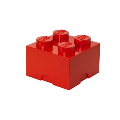 Pojemnik klocek LEGO Brick 4 Czerwony
