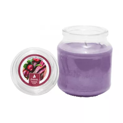 Scentila wieca Sojowa - Rabarbar i liwka 135 ml