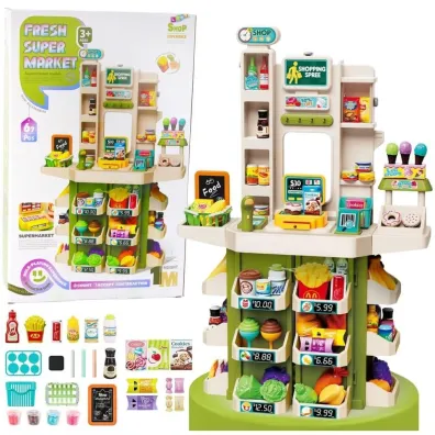 Super Market interaktywny 67el LeanToys