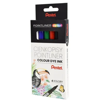 Pentel CIENKOPIS 4KOL 0.4 FIB PEN S40-ST4PL WB