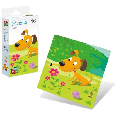Puzzle 16 el. Piesek Multigra