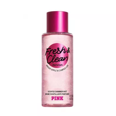 Victorias Secret Pink Fresh & Clean Shimmer mgie�ka zapachowa z brokatem 250 ml