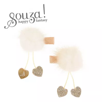 Souza! Spinki do wosw pompon i wisiorki Amandine
