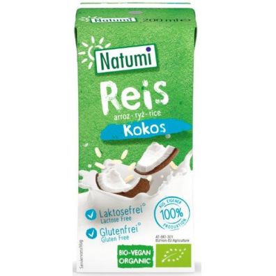 Natumi Napj ryowo-kokosowy bez dodatku cukrw bezglutenowy 200 ml Bio