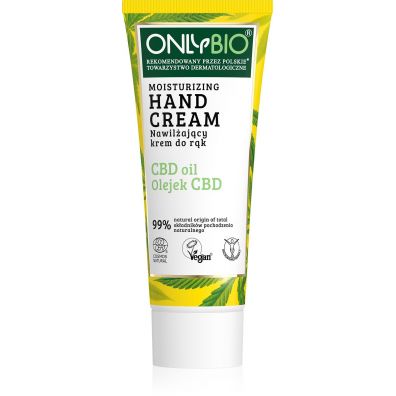 OnlyBio CBD Oil Hand Cream Moisturizing nawilżający krem do rąk 75 ml