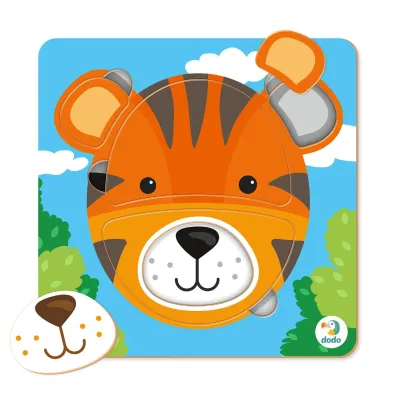 Puzzle mini 5 el. Sorter. Tygrys Dodo