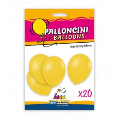 Balony ��te 26cm 20 szt