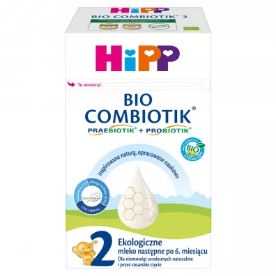 Hipp 2 Bio Combiotik mleko nastpne, dla niemowlt po 6. m-cu 550 g Bio