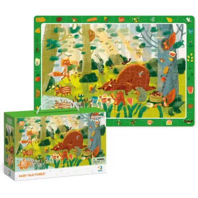 Puzzle obserwacyjne 80 el. Bajkowy las Dodo