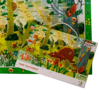 Puzzle obserwacyjne 80 el. Bajkowy las Dodo