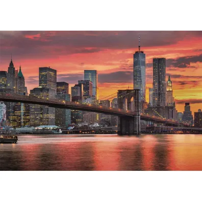 Puzzle 1500 el. HQ East River at dusk Clementoni