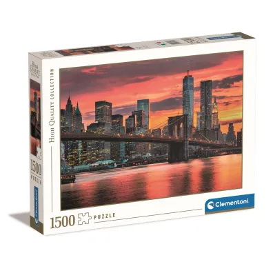 Puzzle 1500 el. HQ East River at dusk Clementoni