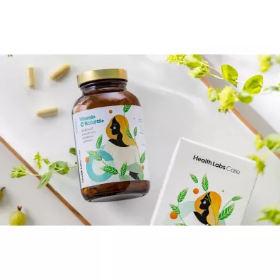 HealthLabs Vitamin C Natural+ Witamina C z naturalnych ekstraktw rolinnych - suplement diety 120 kaps.