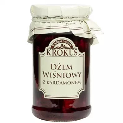 Krokus D�em wi�niowy z kardamonem o obni�onej zawarto�ci cukru bezglutenowy 235 g