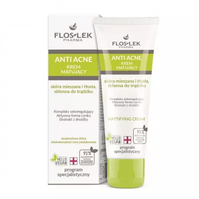 Floslek Anti Acne krem matujcy skra tusta trdzikowa i mieszana 50 ml