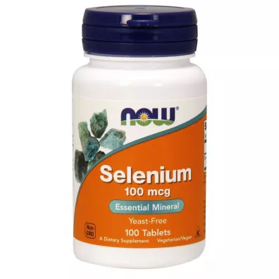 Now Foods Selen 100 mcg Suplement diety 100 tab.