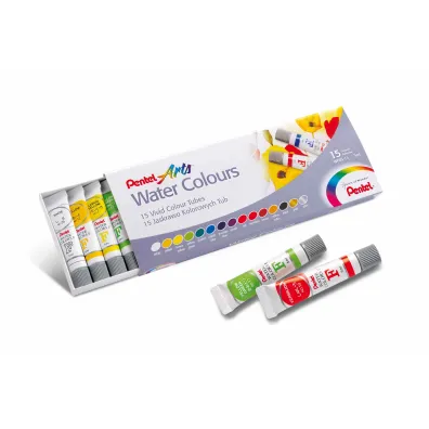 Pentel Farby akwarelowe w tubach 15 kolor�w