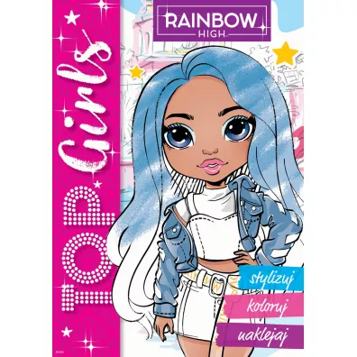 Rainbow High. Top Girls. Stylizuj, koloruj, naklejaj 2