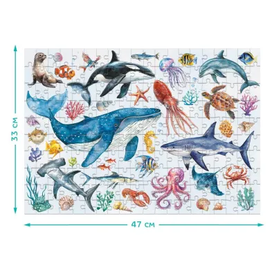 Puzzle 200 el. Montessori Zwierz�ta oceaniczne Dodo