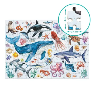 Puzzle 200 el. Montessori Zwierz�ta oceaniczne Dodo
