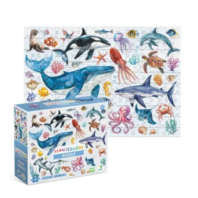 Puzzle 200 el. Montessori Zwierz�ta oceaniczne Dodo