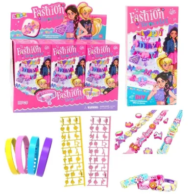 Bransoletki DIY zawieszki wzory litery LeanToys