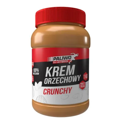 NaturaVena Krem orzechowy crunchy 100 % bez dodatku soli i cukr�w 1 kg