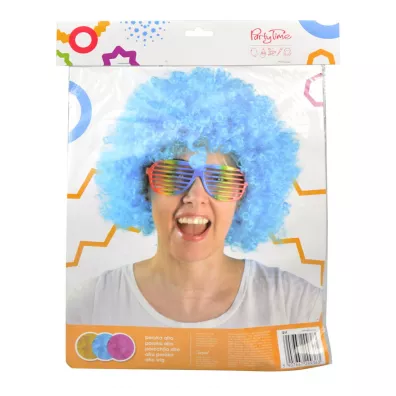 Arpex Ozdoba karnawaowa peruka Afro XXL niebieska