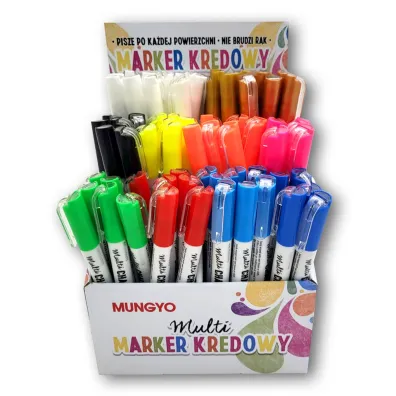 Display Marker kredowy Mungyo mix kolor�w 72 sztuk