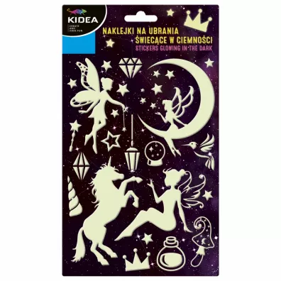 Kidea Naklejki na ubrania �wiec�ce w ciemno�ci Magia 15x26 cm