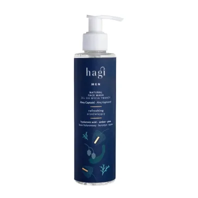 Hagi Cosmetics Ahoj Kapitanie, Naturalny orze�wiaj�cy �el do mycia twarzy dla m�czyzn 200 ml