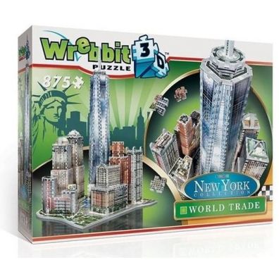 Puzzle 3D Nowy Jork, Downtown World Trade 875 Wrebbit Puzzles