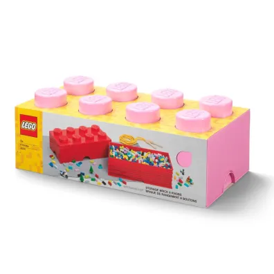 Pojemnik klocek LEGO Brick 8 Jasnor�owy