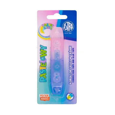 Korektor i klej w ta�mie 2w1 ASTRAPEN Pastel Line  - 1 szt. blister