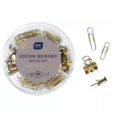Interdruk Zestaw biurowy 120 el. Satin Gold