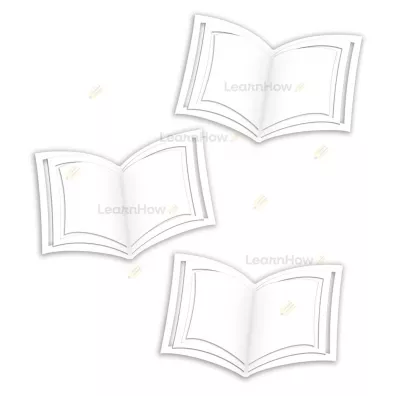LearnHow Dekoracje szkolne - Du�e ksi��ki 3D 3 el.