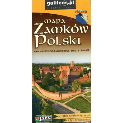 Mapa zamk�w Polski