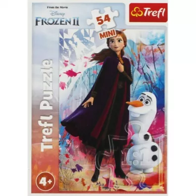 Puzzle mini 54 el. W �wiecie Anny i Elsy 1 Trefl
