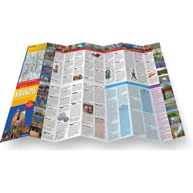 Krak�w laminowany map&guide 2w1 przewodnik i mapa