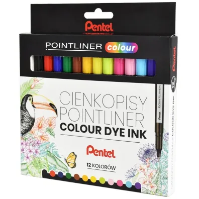 Pentel CIENKOPIS 12KOL 0.4 FIB PEN S40-ST12PL WB