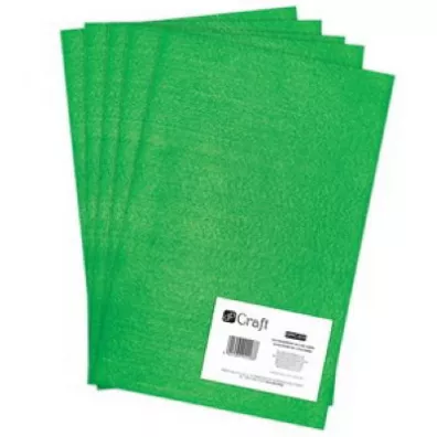 Dalprint Filc poliestrowy A4 zielony 5 szt.