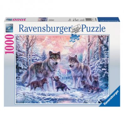Puzzle 1000 el. Arktyczne wilki Ravensburger