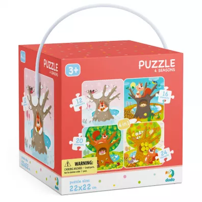 Puzzle 4w1 - Pory Roku (12+16+20+24 el.) Dodo