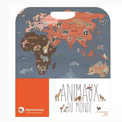 Puzzle Dua ukadanka magnetyczna Zwierzta wiata Egmont Toys