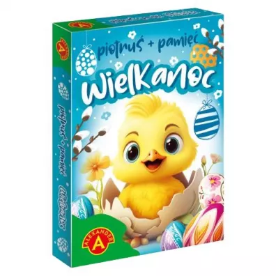 Pakiet: Idealne jajko. Pingwinek i Szczeniak, Karty Piotru� + Pami��. Wielkanoc, Gra w k�ka na Wielkanoc, Wielkanocne kolorowanki. Koszyczki, 250 naklejek. Wielkanoc z pomys�em