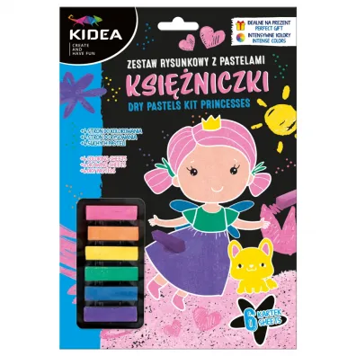 Zestaw rysunkowy z pastelami Ksi�niczki