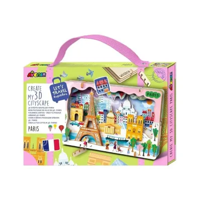 Puzzle drewniane 3D - Stw�rz pejza� miejski Pary� Avenir